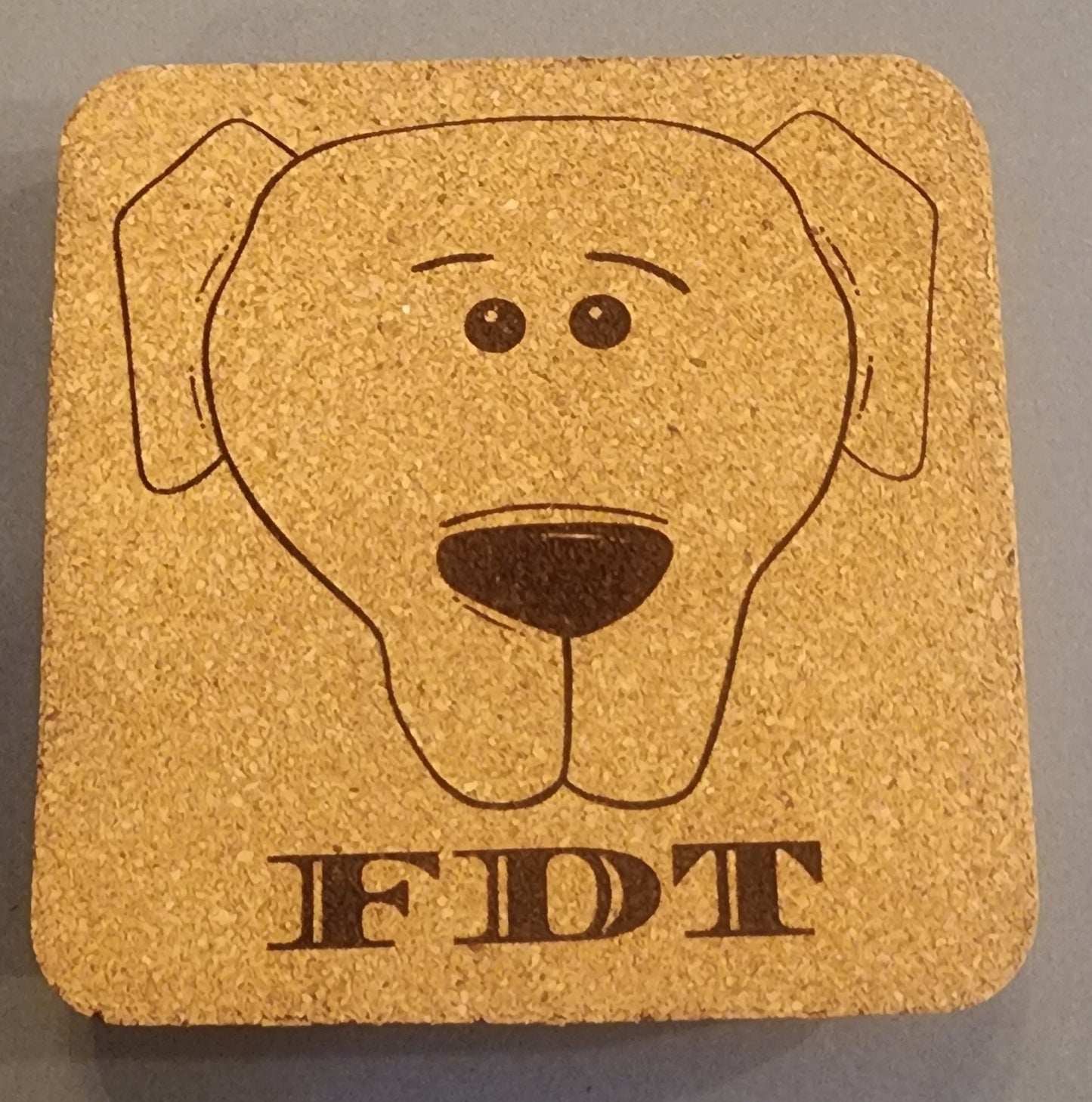 FDT Dog 🐕 4 pack Twine Wrapped Cork Coaster Gift Set