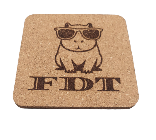 FDT Capybara 4 pack Cork Coasters