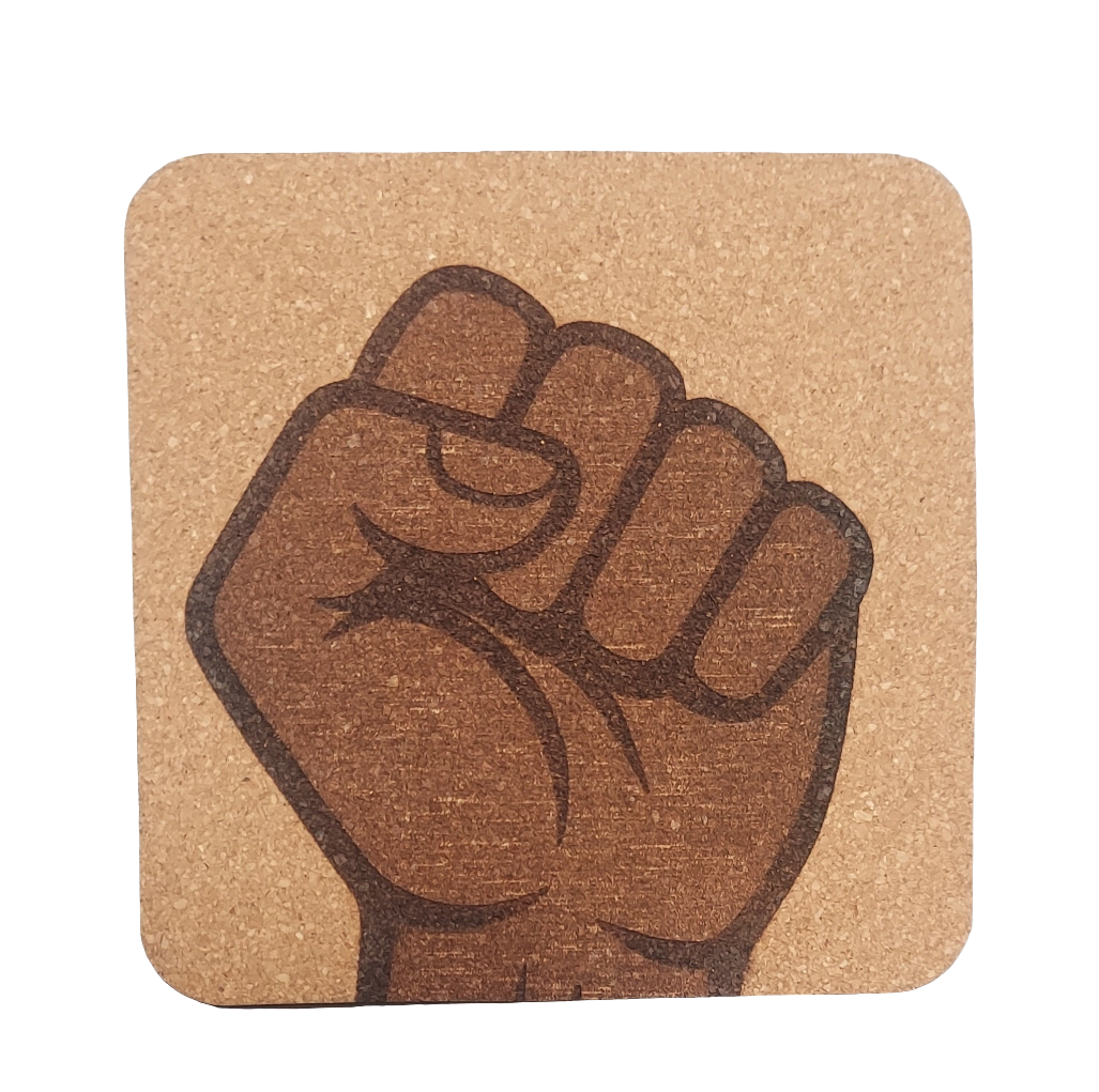 Solidarity Fist ✊️ 4 pack Cork Coasters