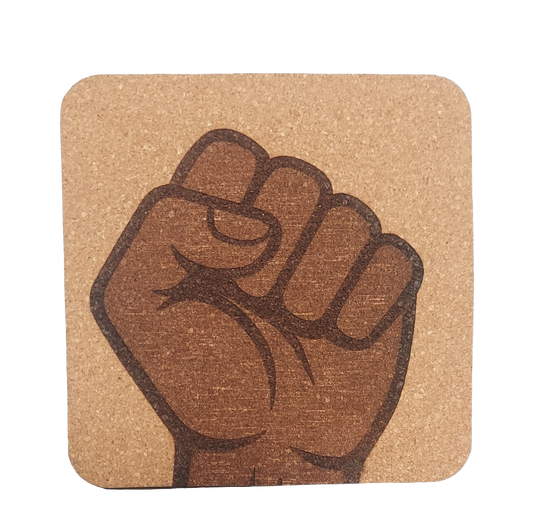 Solidarity Fist ✊️ 4 pack Cork Coasters