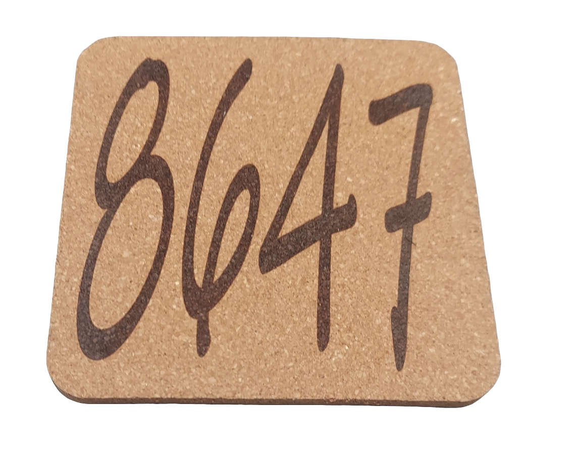 8647 4 pack Cork Coasters