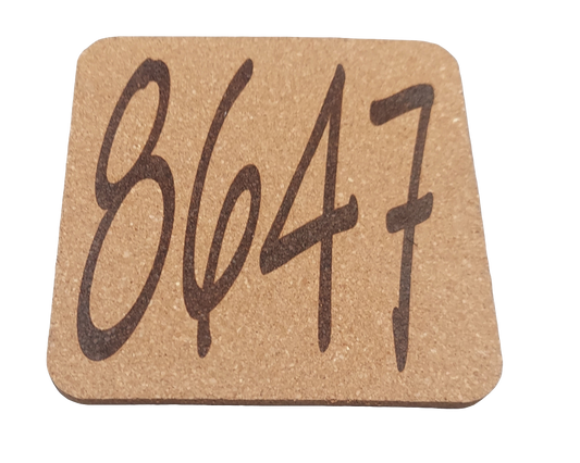 8647 4 pack Cork Coasters