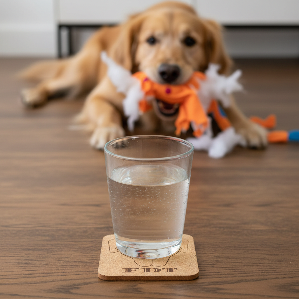 FDT Dog 🐕 4 pack Cork Coasters