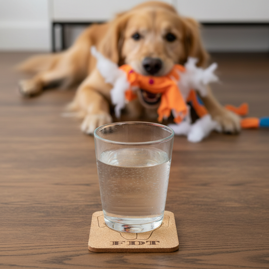 FDT Dog 🐕 4 pack Cork Coasters