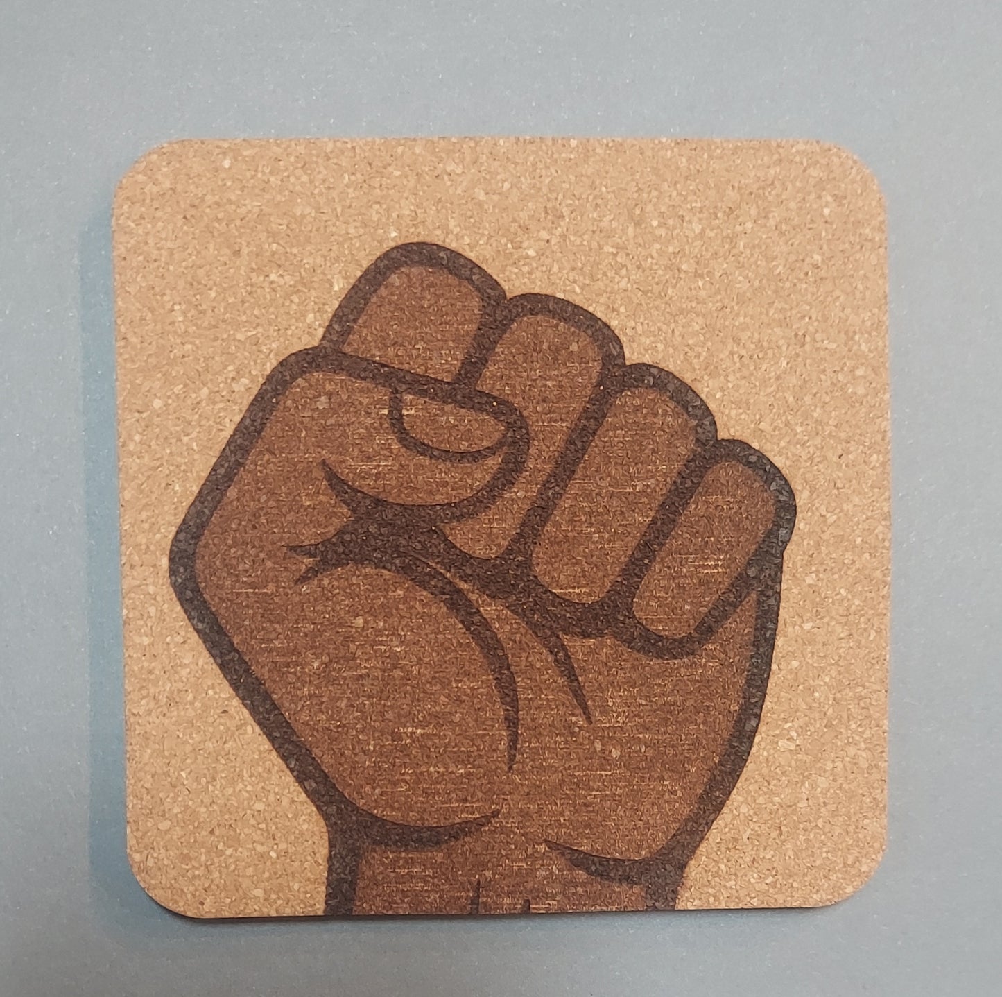 Solidarity Fist ✊️ 4 pack Cork Coasters