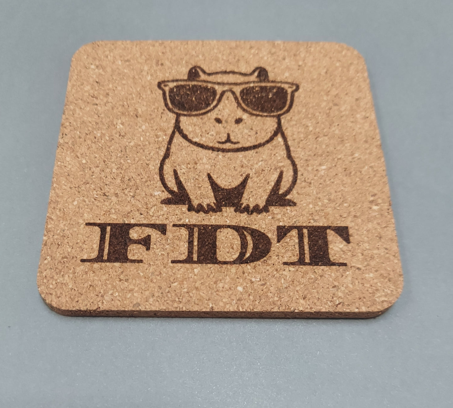 FDT Capybara 4 pack Cork Coasters