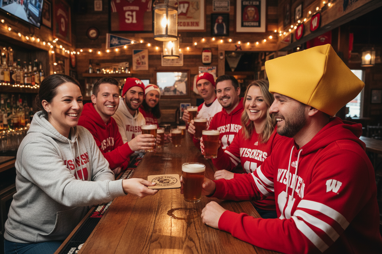 Drink Local Wisconsin 4 pack Cork Coasters